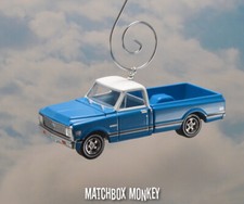 '72 Chevy C-10 Cheyenne Chevrolet Pickup Truck 1/64 Christmas Ornament 1972 c10