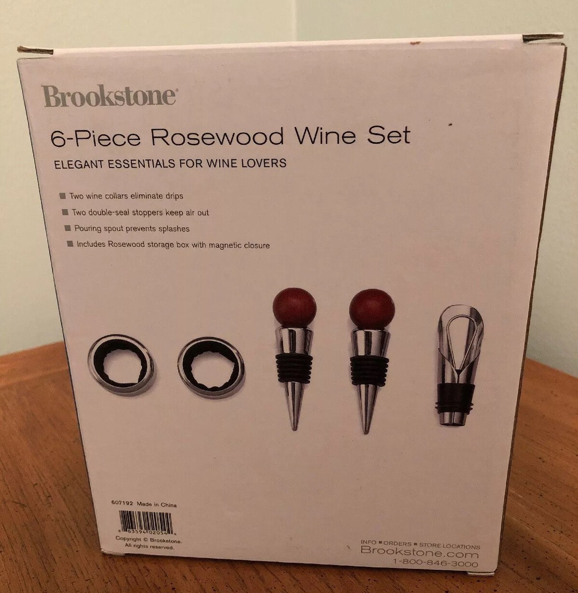 ワイン Brookstone 6-Piece Rosewood Wine Set Brookstone - 6 - Piece