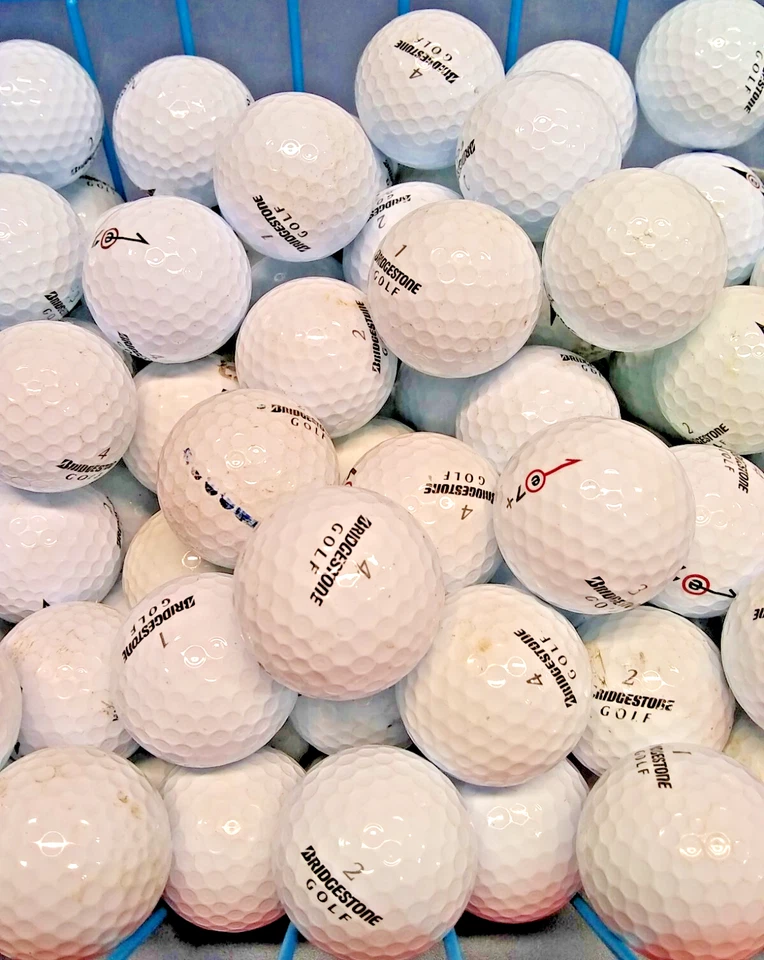 50 pelotas de golf Bridgestone e5 y e7 mixtas 3A/4A blancas usadas (4 docenas + 2 adicionales) Foto 3 de 4