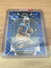 2023 Panini Mosaic Quentin Johnston Rookie Auto Mosaik blau/99