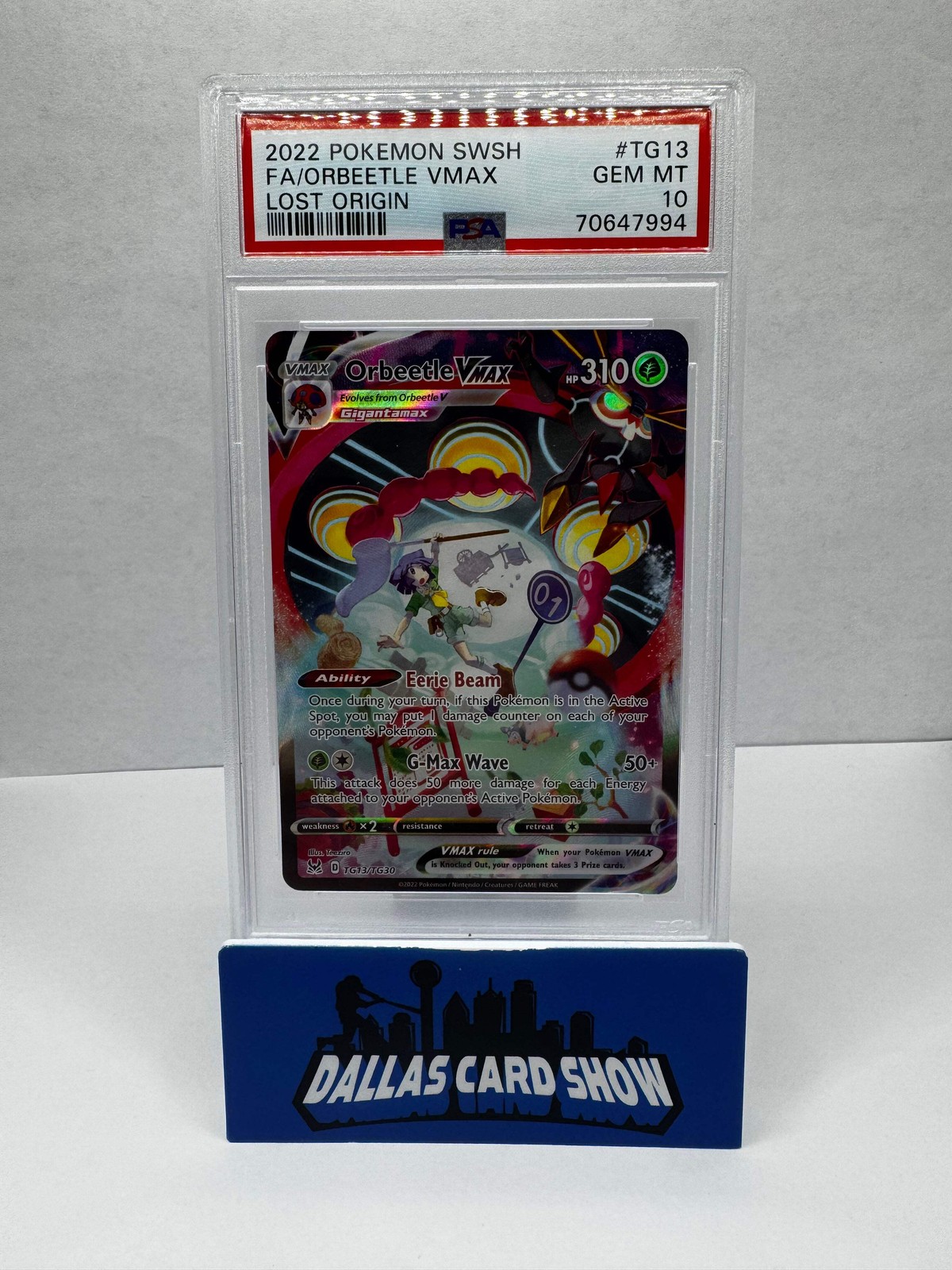 2022 Pokemon - Orbeetle VMAX - TG13/TG30 Lost Origin PSA 10