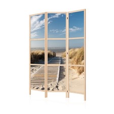 LUMASOUL Paravent Intérieur Japonais Simple Face - Separateur de Pieces - Nature