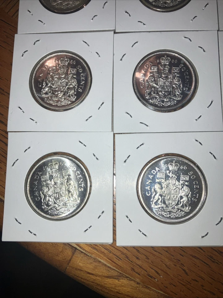 Canada 1966 Silver Half Dollar Lot Of 20 BUNC - Image 3 of 4
