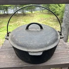 Vintage Griswold Erie No 9 Cast Iron Dutch Oven 2552 Lid Bail Handle..FOR REPAIR