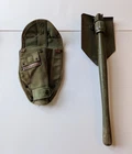 Vintage WW2 Era US Military Army Folding Entrenching Shovel Tool & Cover 1940s