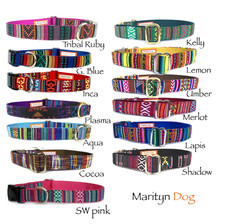 Reflective Dog Collar Adjustable Blue Red Pink Purple for Small Large Dogs