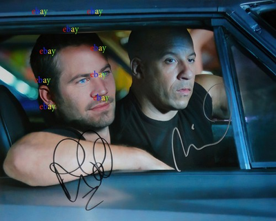 #ad #ad Vin Deasel amp; Paul Walker Fast amp; Furious Autographed Signed 8x10 Photo Reprint $19.50