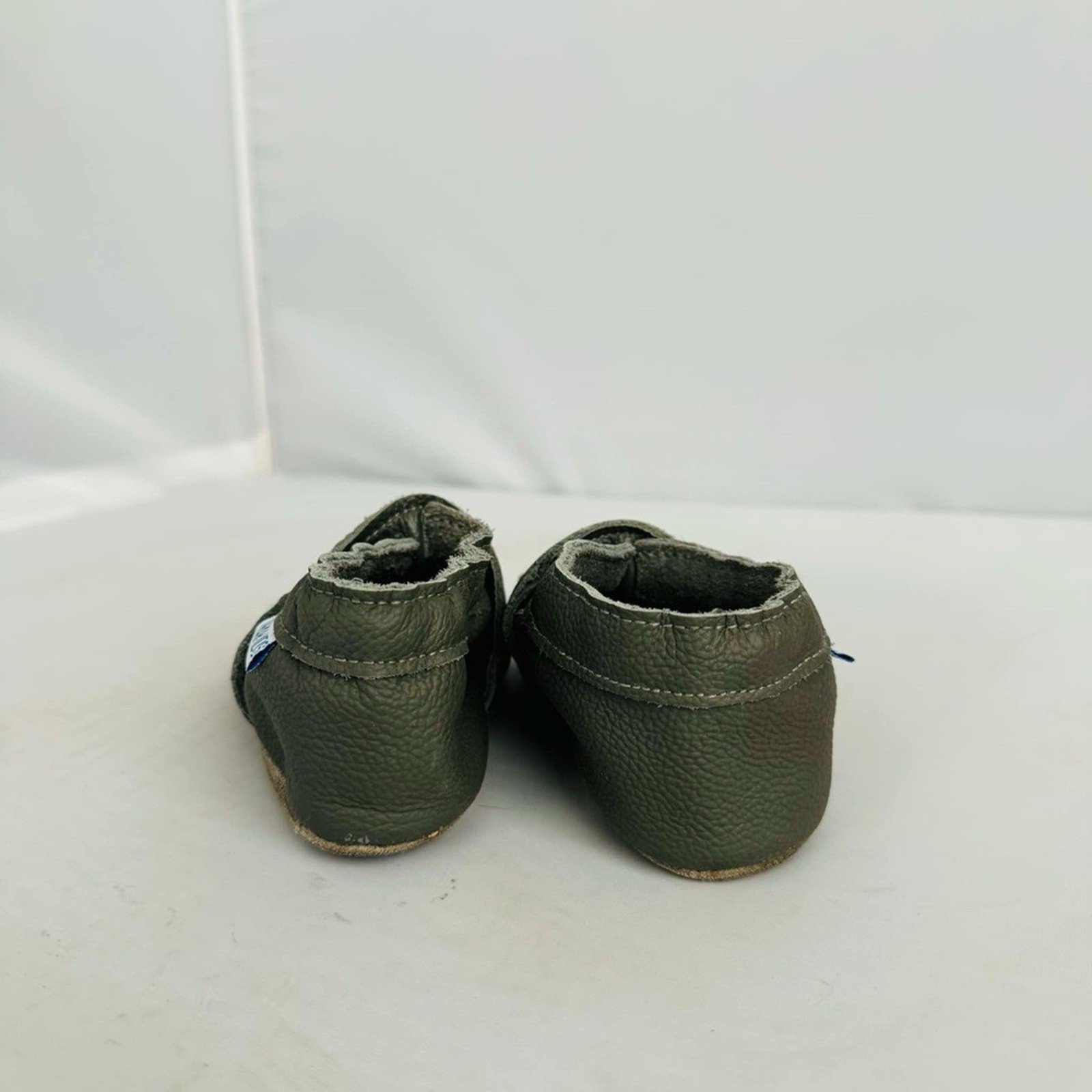 PANTOFOLA D’ORO Mocassini neonato Yihakids verde scuro con stella gialla