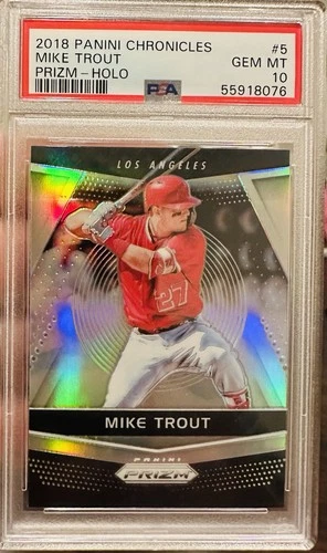 2018 Panini Chronicles - Prizm Mike Trout #5 Holo