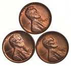 Choice Unc 1950 P+D+S Lincoln Wheat Cent Gem BU Collection Lot Set *5028