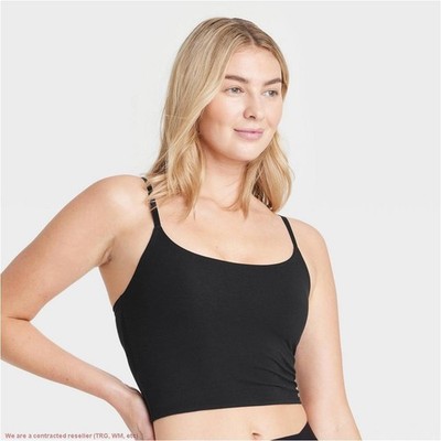 Women's Cotton Stretch Cropped Tank Top - Auden Black XXL *SEE DEAL!!!*