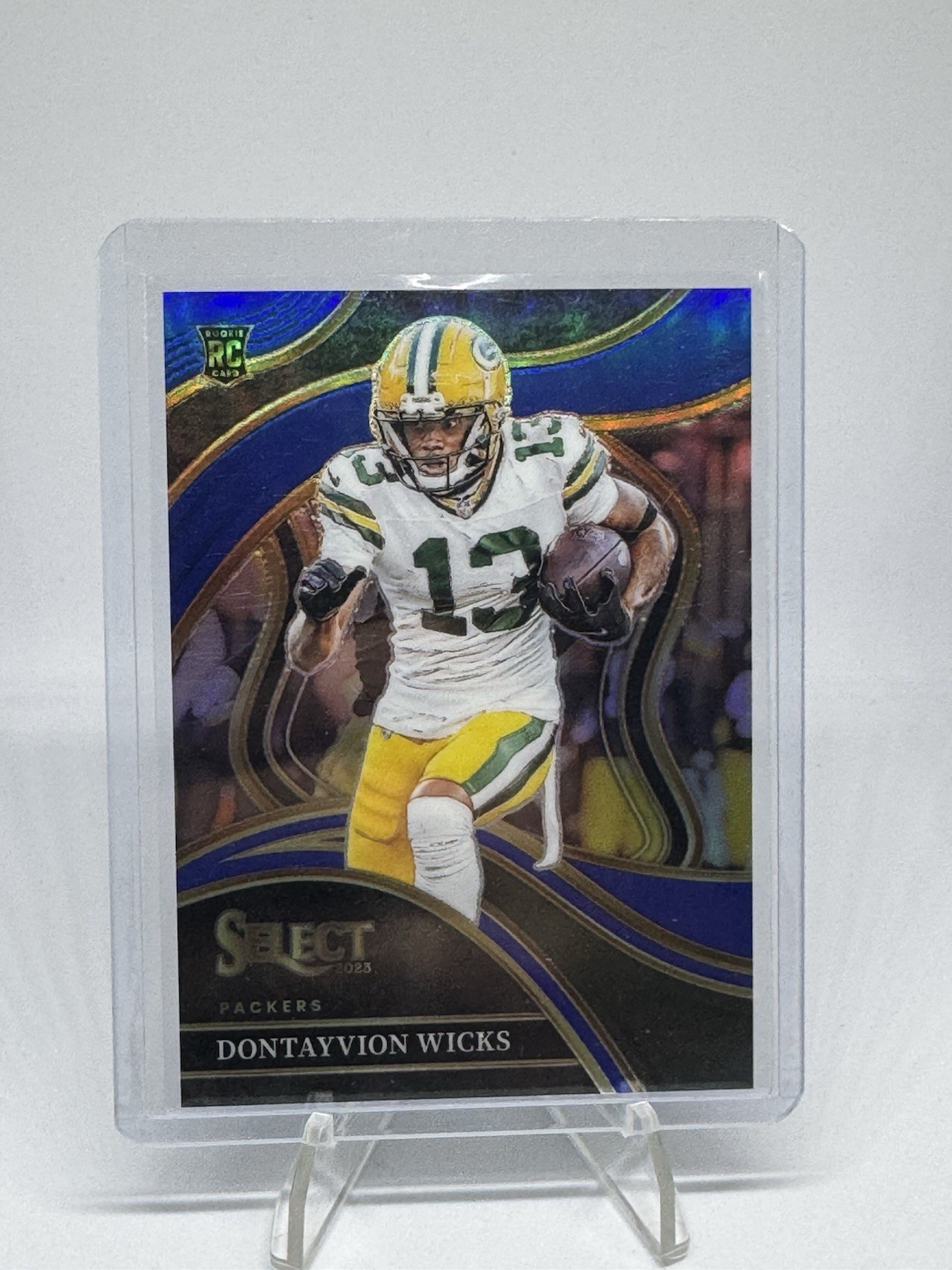 2023 Panini Select - Club Level Dontayvion Wicks #271 Blue Prizm /99 (RC)