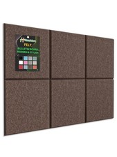 Cork Board for Wall 24 x 18 Inch, 6 Pack Felt Bulletin Notice Board with Push...