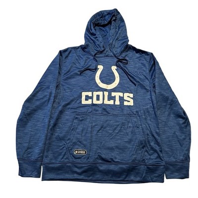 NFL Team Apparel Indianapolis Colts Blue White Hoodie Mens Medium MSRP 59.99