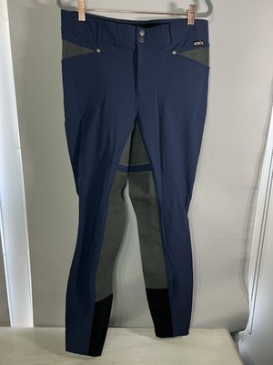 Kerrits Crossover Full Seat Breeches XL Navy Blue