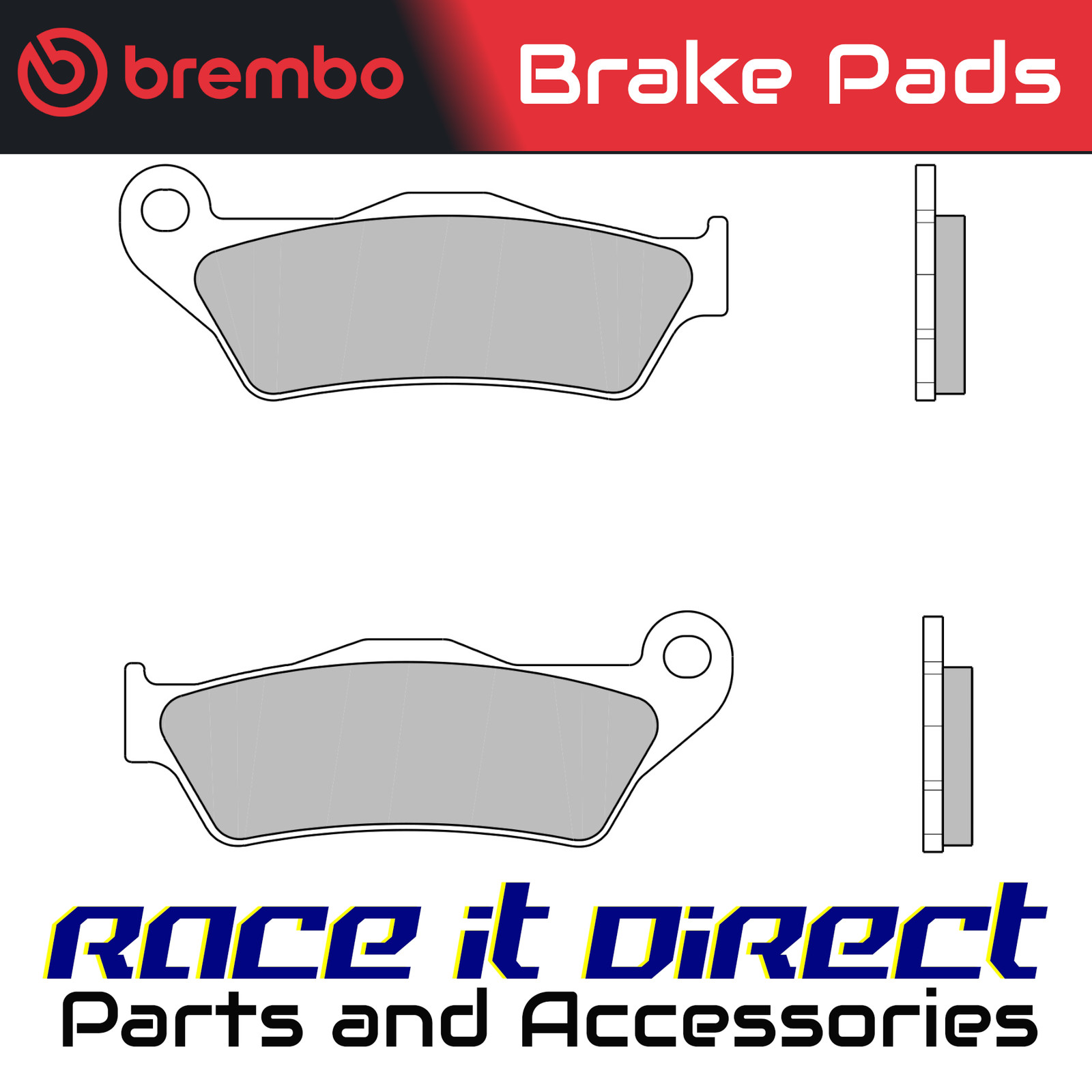 Brake Pads for CAGIVA E 750 ELEFANT 1994-1997 Rear Sinter Street Brembo