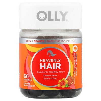 Heavenly Hair , Tropical Citrus, 60 Gummies