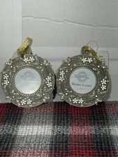 2 Studio Decor CHRISTMAS Mini Ornament Frames 2X2 Photo NEW