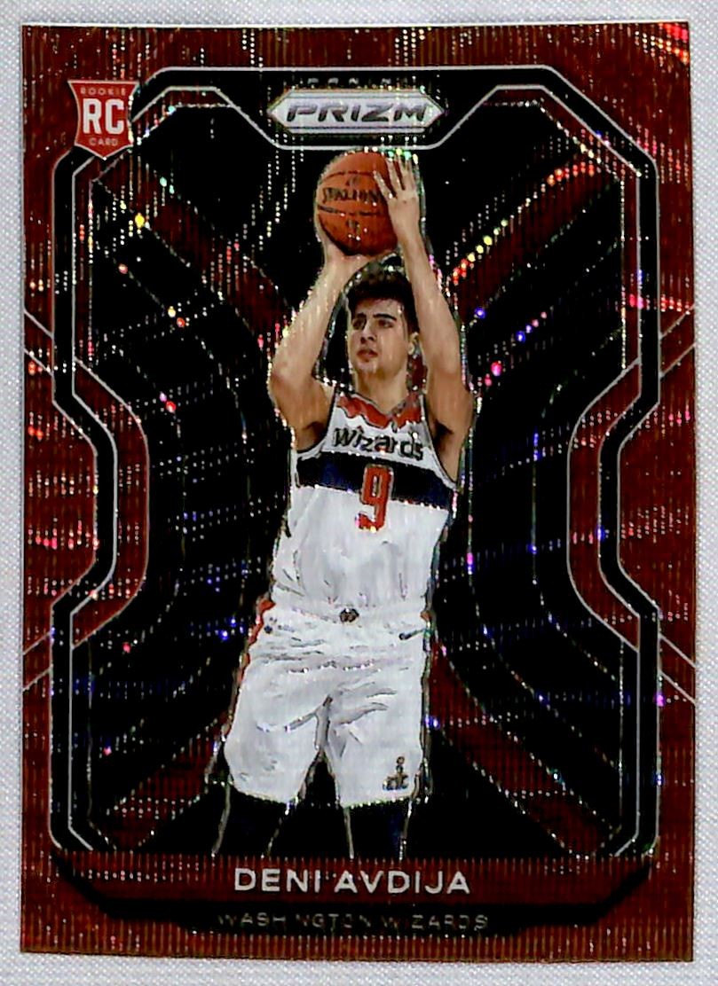 Deni Avdija 2020-21 Panini Prizm Red Wave Rookie #290 Washington Wizards