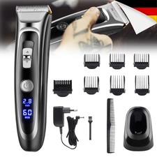 Profi Keramik Kabellos Haarschneider Bartschneider mit LED Display - DHL