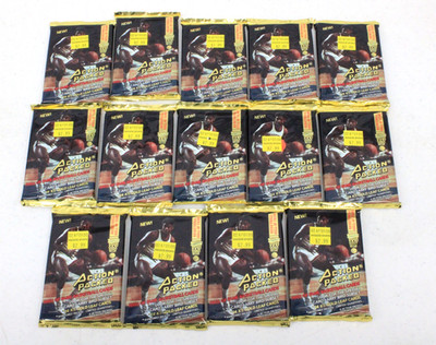 Vtg Action Packed New Sealed Hall of Fames NBA Basketball Card Packs Lot of 14