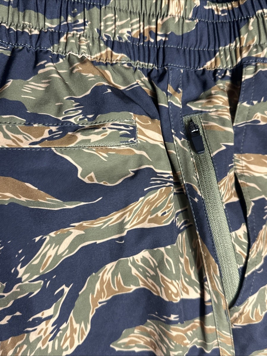 Zero Foxtrot Shorts 7” Mens Tiger Stripe Gold Running Gym