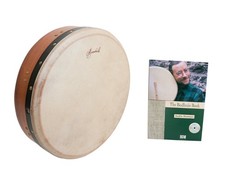 Bodhran Tunable Drum Cross-bar 14", Red Cedar  Book/DVD
