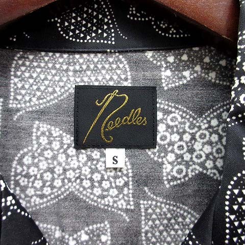 Needles PAPILLON All-over Pattern Open Collar Shi… - image 3