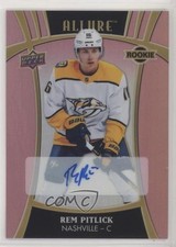 2019-20 Upper Deck Allure Rookies Pink Diamond 11/59 Rem Pitlick #124 Auto eb0