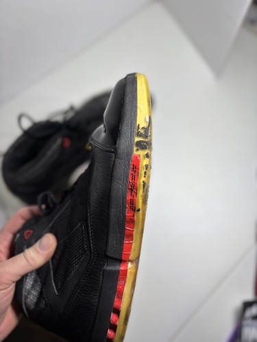 NIKE AIR JORDAN basketball shoe XVI 16 RETRO COUNTDOWN Black RED Size 9.5 - Picture 15 of 16