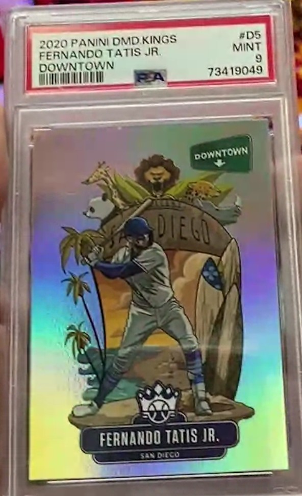 2020 FERNANDO TATIS JR Panini Diamond Kings DOWNTOWN #D5 PSA 9 NM-MT SD Padres
