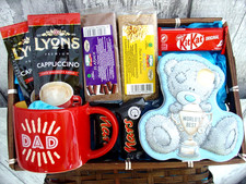Father’s Day Gift Hamper Set for Dad Mug, Snack & Treats Basket Birthday Gift