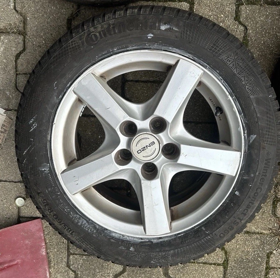 VW Polo Skoda Fabia Seat Ibiza Winterreifen 185/60R15 Alufelgen KBA45715 6,5x15 - Bild 3 von 4