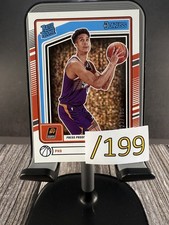 Oso Ighodaro 2024 Panini Donruss #201 Rated Rookie Purple Press Proof /199 RC