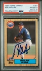 1987 Topps Tiffany Nolan Ryan Signed Baseball Card PSA 8 DNA Certified 10 HOF