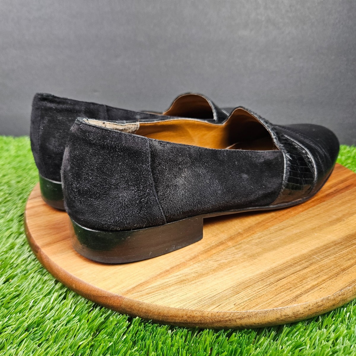 Giorgio Brutini Genuine Snakeskin Leather Suede Loafers Mens  display picture 2