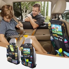 Car Seat back Storage Organizer Bag Universal Leather Multifunction Storage Box