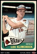 1965 Topps #542 Lou Klimchock Braves 7 - NM