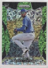 2019 Panini Prizm Tier II Lime Green Donut Circle /199 Dennis Santana #181 3c7