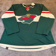 Adidas Minnesota Wild NHL Authentic Primegreen Jersey Mens Size 52 Green NWT
