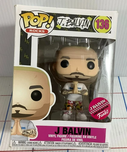 Funko Pop Rocks J Balvin 136 Vinyl Figure Limited Edition