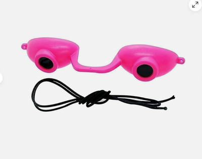 Evo Flexible Tanning Bed Goggles UV Eye Protection Glasses Pink, FDA (1 Pack)