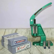 Hand Press Fabric Cover Button Machine With Two Dies and free Buttons