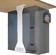 Heavy Duty Under Desk PC Holder   Up to 77 lbs Load Capacity - Adjustable Comp