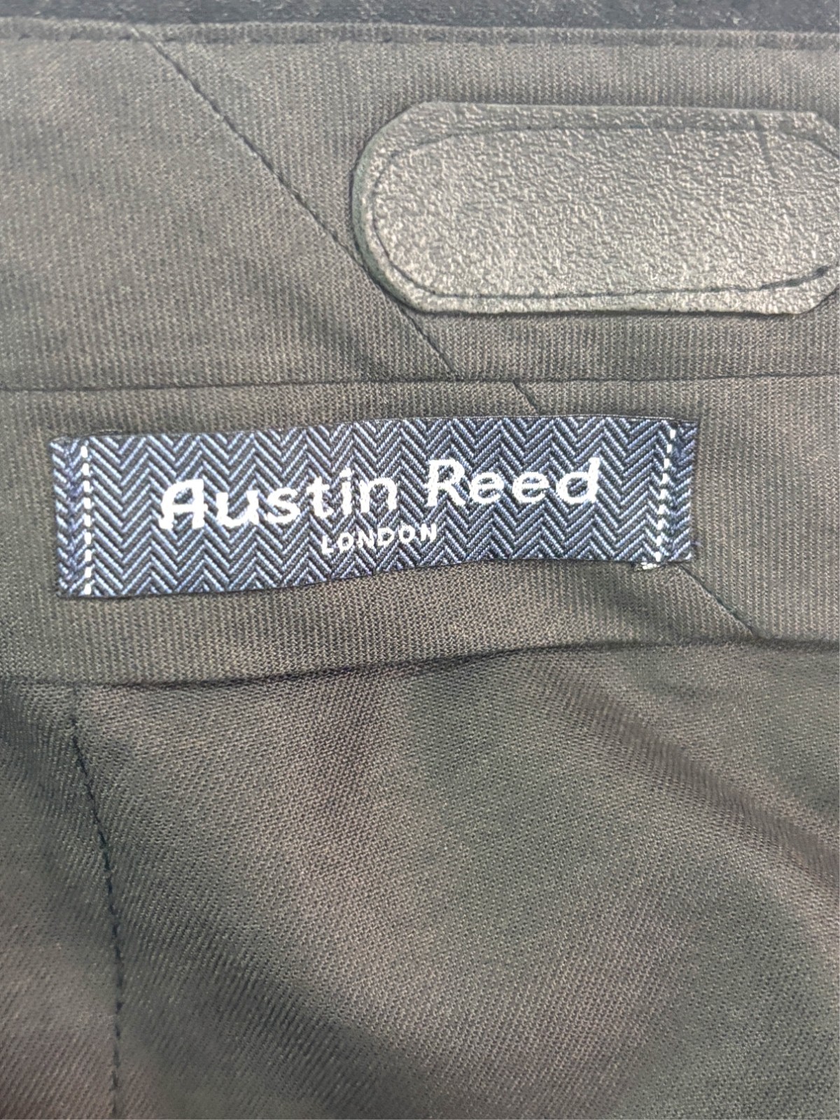 vtg 90s Austin Reed 34x30 Charcoal Flannel Wool Dress Suit Pants Pleated Mens