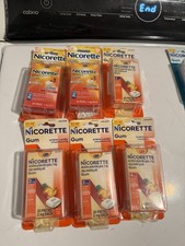 Nicorette Gum 2mg Fruit Chill 6 PACKS X 20 60 Pieces Pocket Packs Exp 07/27