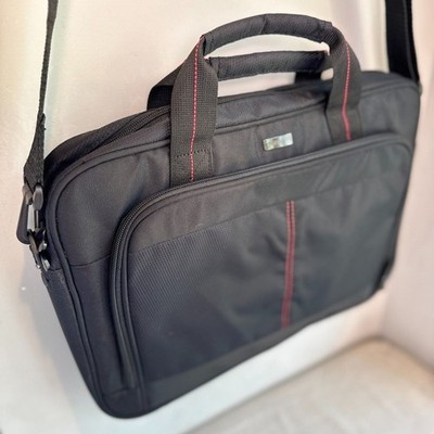 Targus Black Messenger Laptop Bag Adjustable Crossbody Padded 16x12