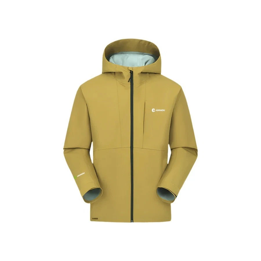 Anniou Seamless Hardshell Hooded Jacket Waterproof Windproof Outdoor Coat