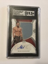 Islam Makhachev 2022 Chronicles UFC Crown Royale Relic Auto Card Graded SGC 9.5