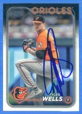 TYLER WELLS Signed/Autographed 2024 Topps Card #251 Baltimore Orioles w/COA b